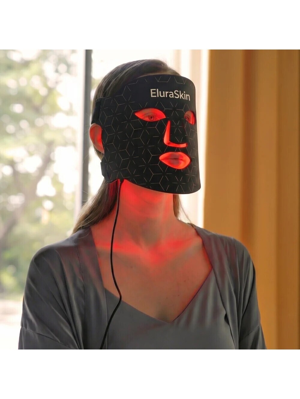EluraSkin LED Red Light Therapy Face Mask NIB + Collagen Glow Up Mask
